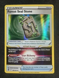 Pokemon TCG 156/195 Forest Seal Stone Silver Tempest Holo Rare NM - Picture 1 of 2