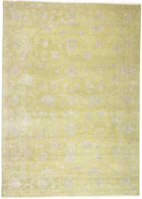 10X14 ft Transitional Oriental Rug Muted Floral Design Wool Carpet Room Decor - Image 1 of 4