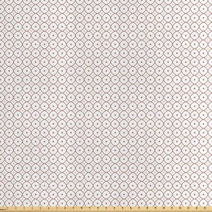 Abstrakt Satin Stoff als Meterware Periodisches geometrisches Muster - Bild 1 von 11