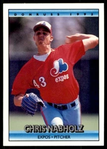 1992 Donruss - Chris Nabholz #170 Montreal Expos Baseball Card - Picture 1 of 2