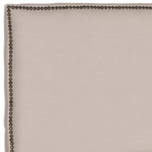 SAFAVIEH Sydney Headboard Brass Nail Head | Taupe | Full | - Picture 1 of 1