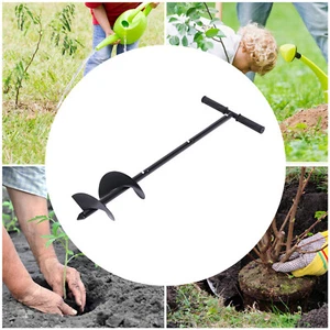 6" Manual Hand Fence Post Hole Auger Hand Drill Post Hole Digger Earth Auger - Picture 1 of 15
