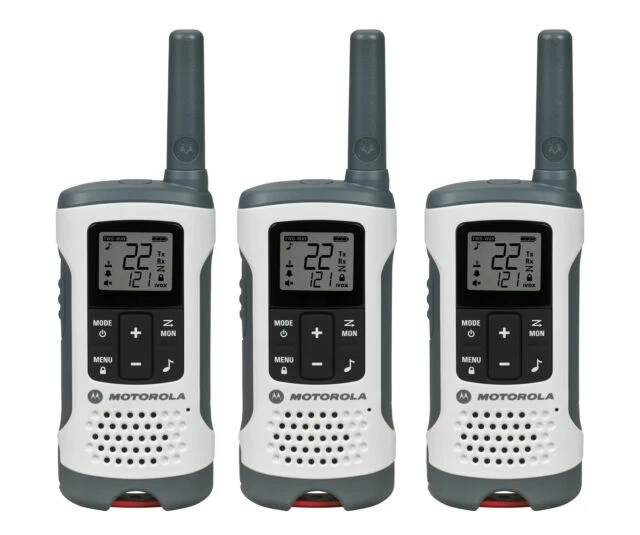 Motorola T260TP Talkabout 3 Pieces Two-Way Radio - White