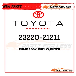23220-21211 TOYOTA GENUINE PUMP ASSY, FUEL W/FILTER 2322021211 NEW OEM - Picture 1 of 1