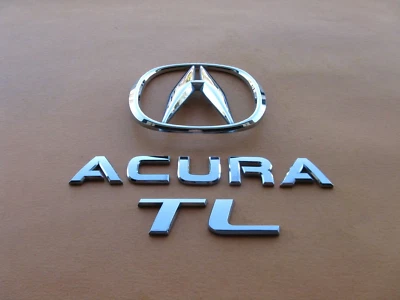 09 10 11 12 13 14 ACURA TL TAMPA TRASEIRA DO PORTA-MALAS EMBLEMA CROMADO LOGOTIPO EMBLEMA SÍMBOLO A43920 - Imagem 1 de 4