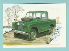 CAR / TRUCK  -  GOLDEN  ERA  POSTCARD  -  LAND  ROVER  88  INCH  PICK - UP