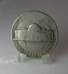 Heavy Grease Strike Through - 1940-S Jefferson Nickel - Struck Thru Error - Picture 1 of 2