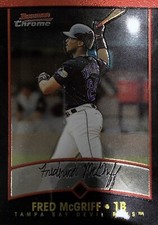2001 Bowman Chrome Fred McGriff Tampa Bay Devil Rays #34 NMMT