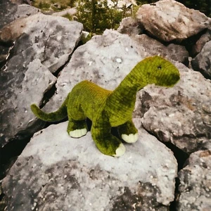 Fiesta Brontosaurus Dinosaurio Peluche 29" Cabeza a Cola Verde Juguete de Peluche Suave - Imagen 1 de 12