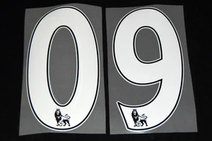 Official Premier League 2012/16 White PS Pro 258mm Football Numbers 0-9 badge - Picture 1 of 1