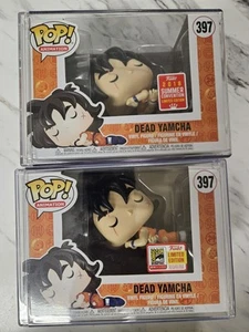 Funko Pop Dragonball Z Dead Yamcha Bundle Shared And Con Sticker W/protector - Picture 1 of 17