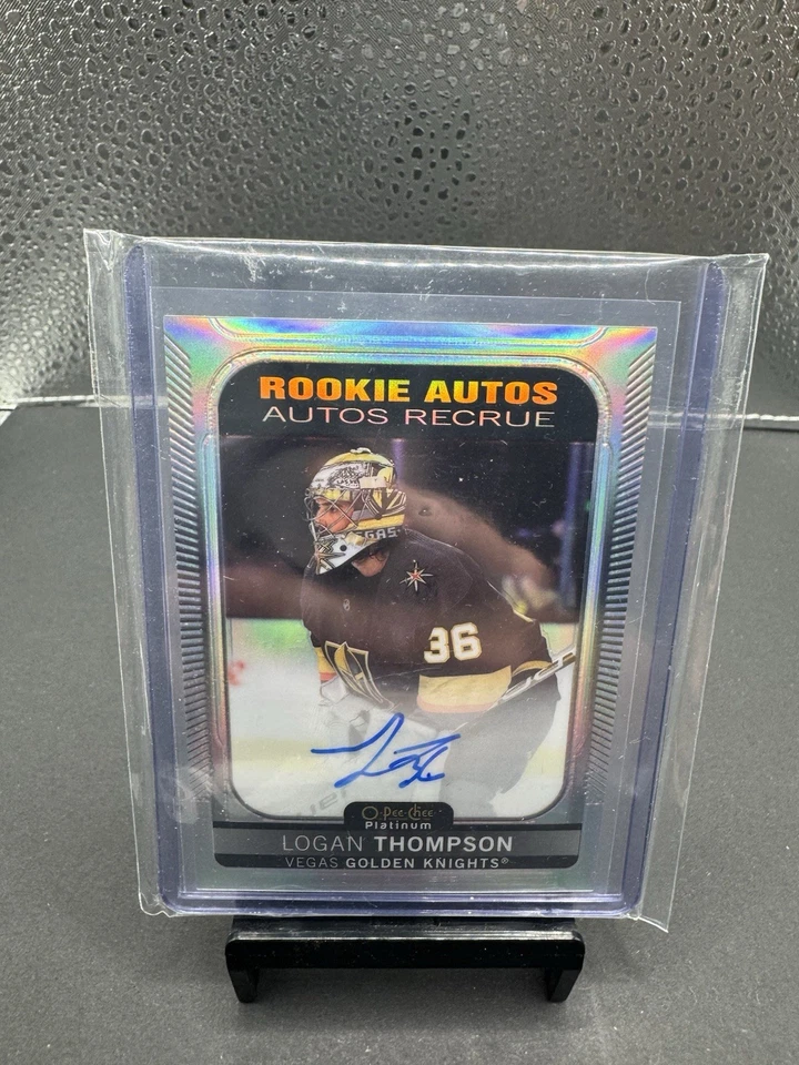 2021-22 O Pee Chee Platinum  Logan Thompson Rainbow Rookie Auto 🔥 # R-LT 🔥 - Image 1 of 2