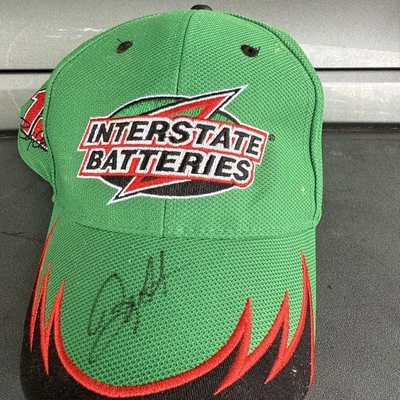 Bobby Labonte NASCAR Interestatal Baterías Racing Cap Firmado Foto 1 de 4