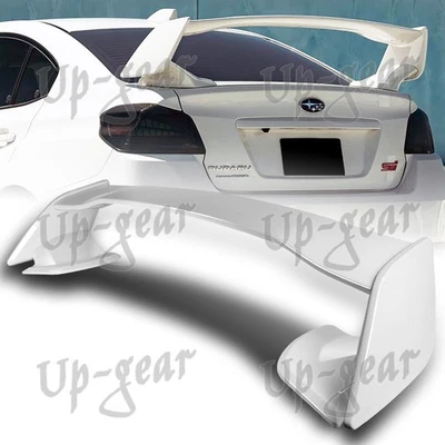 Alerón trasero ABS pintado blanco para Subaru WRX STI 2015-2021 estilo OE Foto 1 de 4