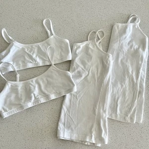 Girls Organic Cotton Bra Set of 2 & Cami Tank Set of 2 Size XL (12) GAP Kids - Picture 1 of 11