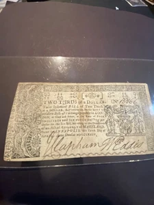 1776 Maryland 2/3rds of a dollar April10th Colonial - Picture 1 of 4