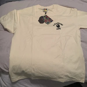 White Bathing Ape Large Chest Ape T Shirt - Picture 1 of 3