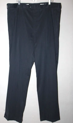 Calça masculina John W Nordstrom plissada algemada tamanho 42W x 34L preta Y2K Preppy antiga $ - Imagem 1 de 4