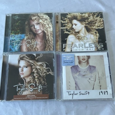 Taylor Swift CDs Bulk Debut 1989 Fearless Platinum 00s Pop Music Original x4 - Image 1 of 4