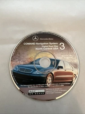 2000-2003 Mercedes Benz Comand  Navigation DVD #3  North Central USA OEM - Image 1 of 4