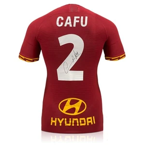 Cafu Signed AS Roma 2019-20 Match Issue Football Shirt - Picture 1 of 5