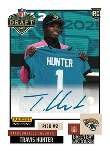 2025 Panini Instant Draft Night Travis Hunter Auto #2 Rookie RC - Prevendita - Foto 1 di 1