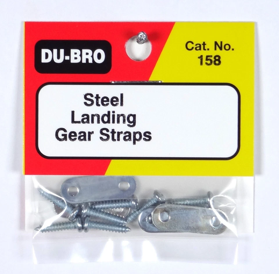 DU-BRO STEEL LANDING GEAR STRAPS ( PACKAGE OF 4 )( CAT. # 158 ) - Image 1 of 1