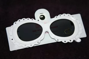 Gafas de sol Gymboree RECIÉN ELEGIDAS diseño Ric Rac blancas nuevas con etiquetas 4-8 años - Imagen 1 de 1