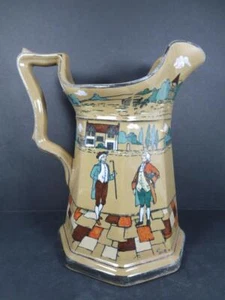 Buffalo Pottery Deldare Ware 9" Pitcher ca 1924 - FREE SHIPPING (#900-172) - Picture 1 of 12