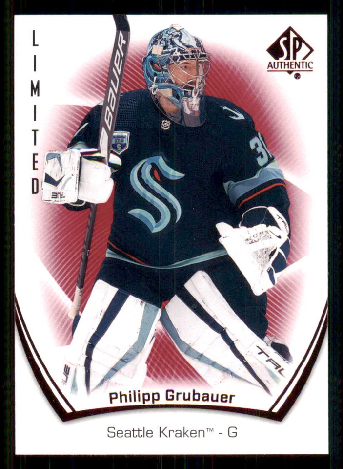 2021-22 SP Authentic Limited Red #93 Philipp Grubauer - Image 1 of 2