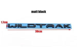 WildTrak Matte Black Boot Car Badge Emblem Fits Ranger NEW Sealed Free Post - Picture 1 of 2