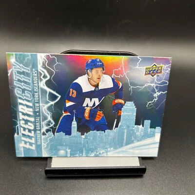 2024-25 UD Series 2 ElectriCity #3 Mathew Barzal New York Islanders - Image 1 of 2