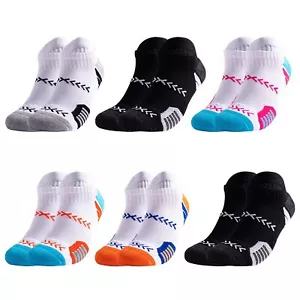 Men's Athletic Socks Ankle Running Socks 6 Pairs Thick Cushion Ankle Socks fo... - Picture 1 of 1