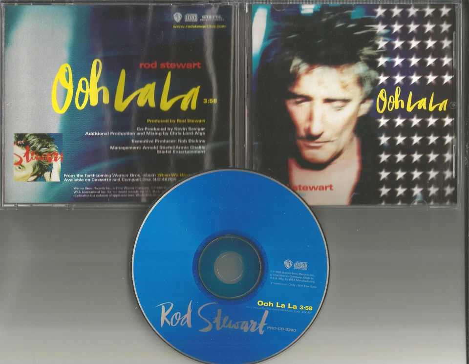 ROD STEWART Ooh la la 1998 PROMO Radio DJ CD Single USA MINT PROCD 9300 Foto 1 de 1