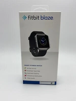 Boxed Fitbit Blaze Smart Fitness Watch - Blue/Silver - Small (FB502SBUS) - Image 1 of 4