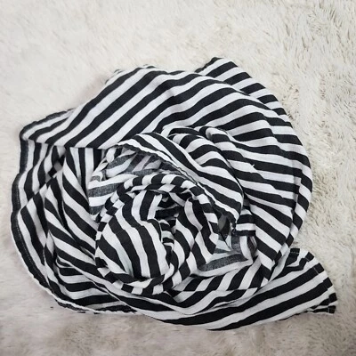 Manta Ziggy Baby Muselina Blanca Negra Rayas Unisex Género Neutro Foto 1 de 4