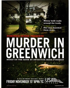 FRAMED MAGAZINE ADVERT 11X8" MURDER IN GREENWICH MOVIE ON USA NETWORK - Picture 1 of 1
