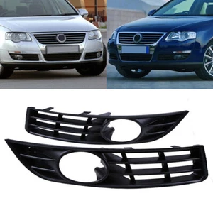 Front Grills Bumper Fog Lights Cover Lamp Frame Trim For VW Passat B6 2005-2010 - Picture 1 of 9