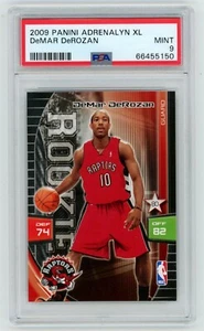 2009 Adrenalyn XL DeMAR DEROZAN RC Rookie PSA 9 Mint Bulls Kings Toronto Raptors - Picture 1 of 2