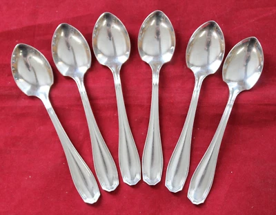 Wm Rogers (International Silver) 1919 Clinton Individual Ice Cream 6-Spoon Set - Image 1 of 4