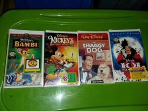 Neu versiegelt Disney VHS Lot 101 Dalmatiner Bambi Mickey's Once upon a Christmas  - Bild 1 von 3