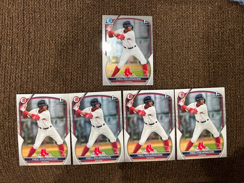 2023 Bowman 1st Bowman chrome rookie card lot 5 Red Sox freili ...