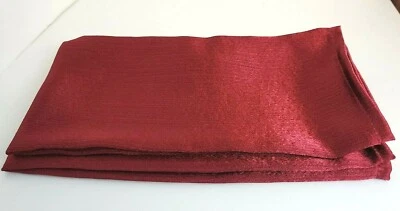 Two (2) Garnet (Dark Red) Shimmer 100% Polyester DINNER NAPKINS - New - Image 1 of 4