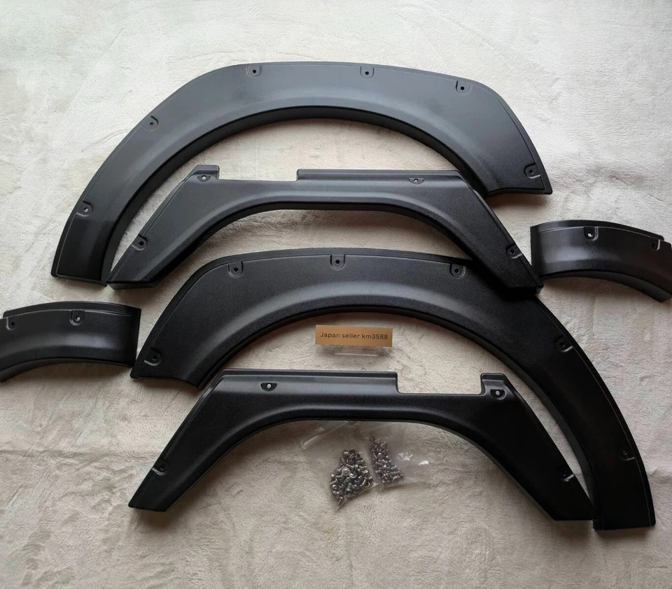 Guardabarros sobre arco JDM negro ABS 6 piezas para DAIHATSU Hijet Truck S500P S510P Foto 1 de 4