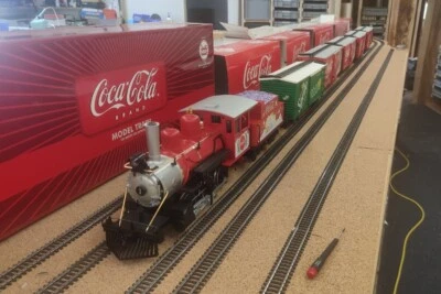 LGB Coca Cola Zugset mit 25194 2-6-0 Mogul mit Sound, MTS und 5 Wagen -Rarität- - Bild 1 von 4