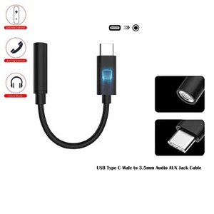 USB Type C Male To 3.5mm Aux Female Audio Adapter for iPhone 15 Pro Max - Photo 1 sur 2