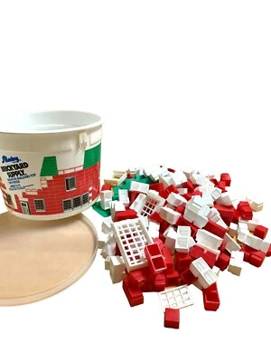 Slinky Brickyard Supply Tub + Extras 180 + PC Vintage Construction Building Toy - Image 1 of 4