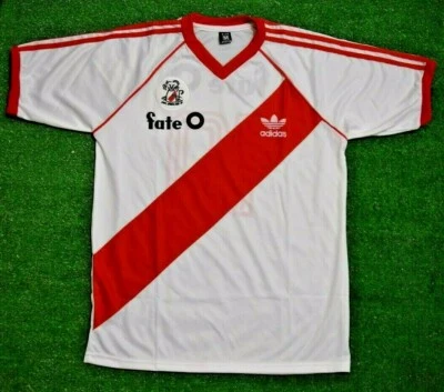 River Plate 1986 Retro Soccer Jersey - Image 1 of 4