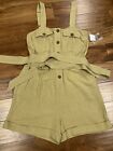 Urban Outfitters Anthropologie Sage Green Women's Romper Sz M