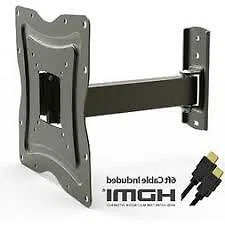 ONN Full Motion Wall Mount for 10" - 50" TVs with Tilt and Swivel HDMI Cord!!! - Image 1 of 4